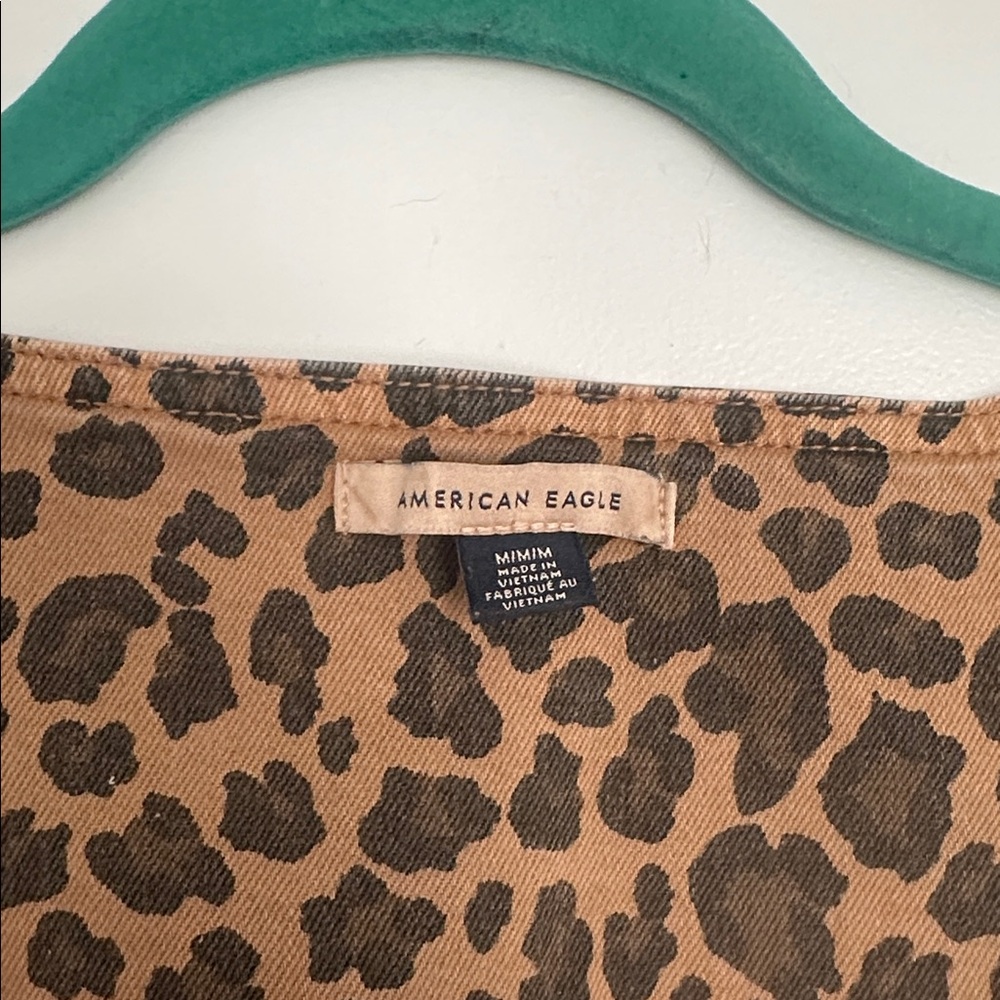 American Eagle Outfitters Leopard Print Top - Picture 4 of 4